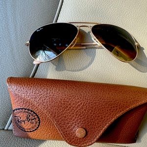 Rayban aviators. Rarely worn- brown.